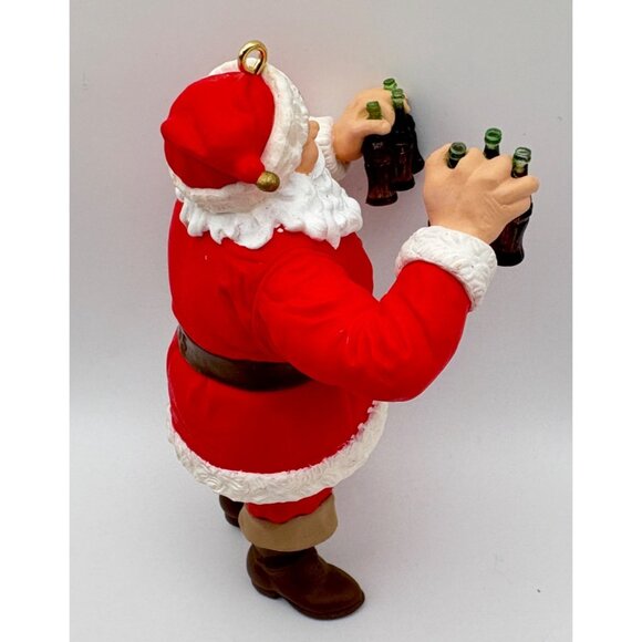 Hallmark Keepsake Coca Cola Santa Christmas Tree Ornament Refreshing Gift 1995 - Picture 5 of 7
